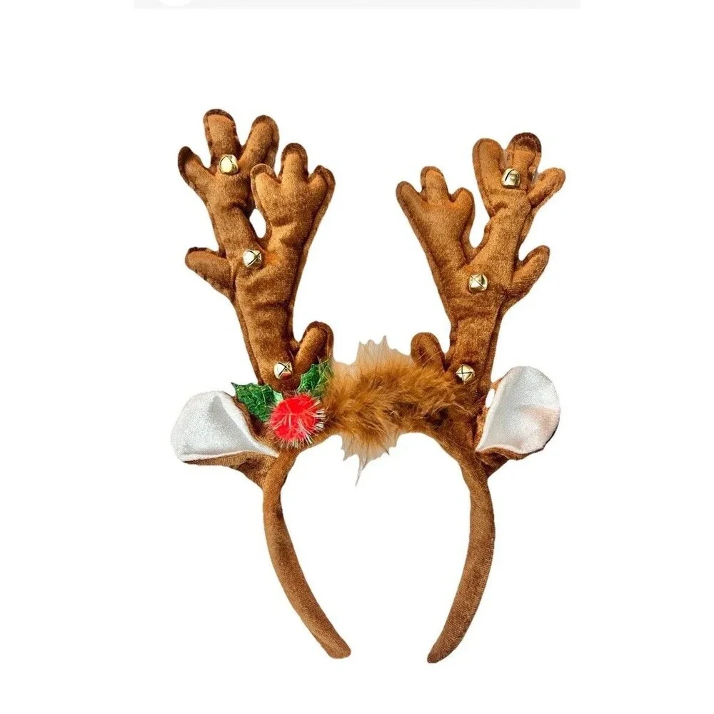 Reindeer Holiday Lighted Headpiece Child-Size Headband Christmas Hair Accessory
